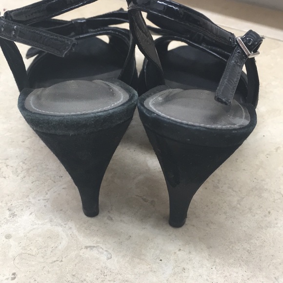 Antonio Melani Black Suede Healed Stiletto Sandal with Bows size 6.5, the go to - Picture 9 of 11